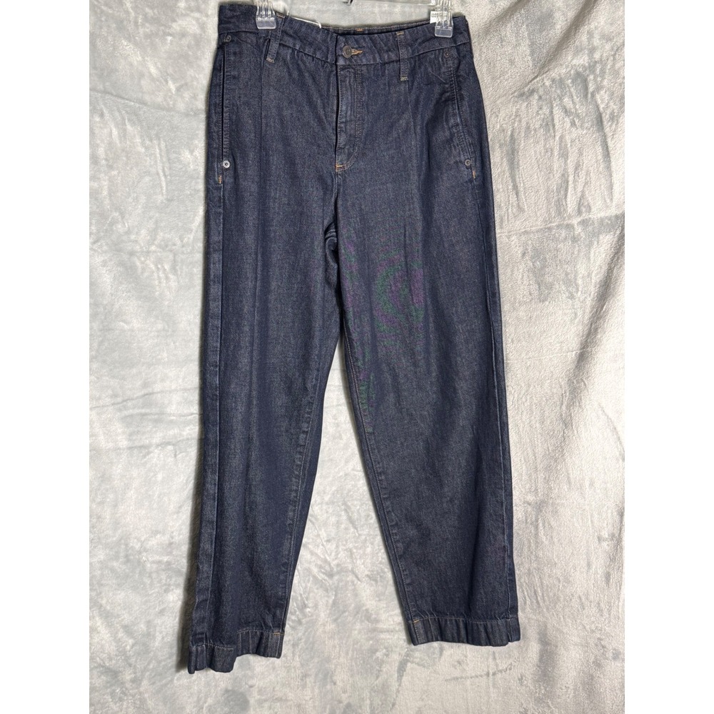 Banana Republic Luxe Jean Mid-Rise Straight Dark Denim Pants Womens 27/4 NEW